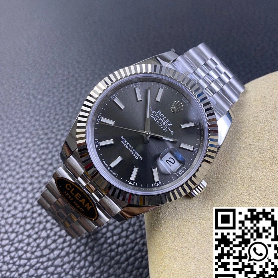 Rolex Dial M126334-0014 Factory Steel Clean Stainless Grey Datejust 904L 0121